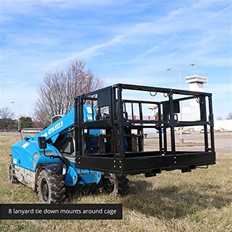 Titan Attachments 4' x 6' Mesh Telehandler Work Platform, Man 